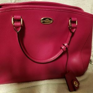 New Pink Coach Large Purse